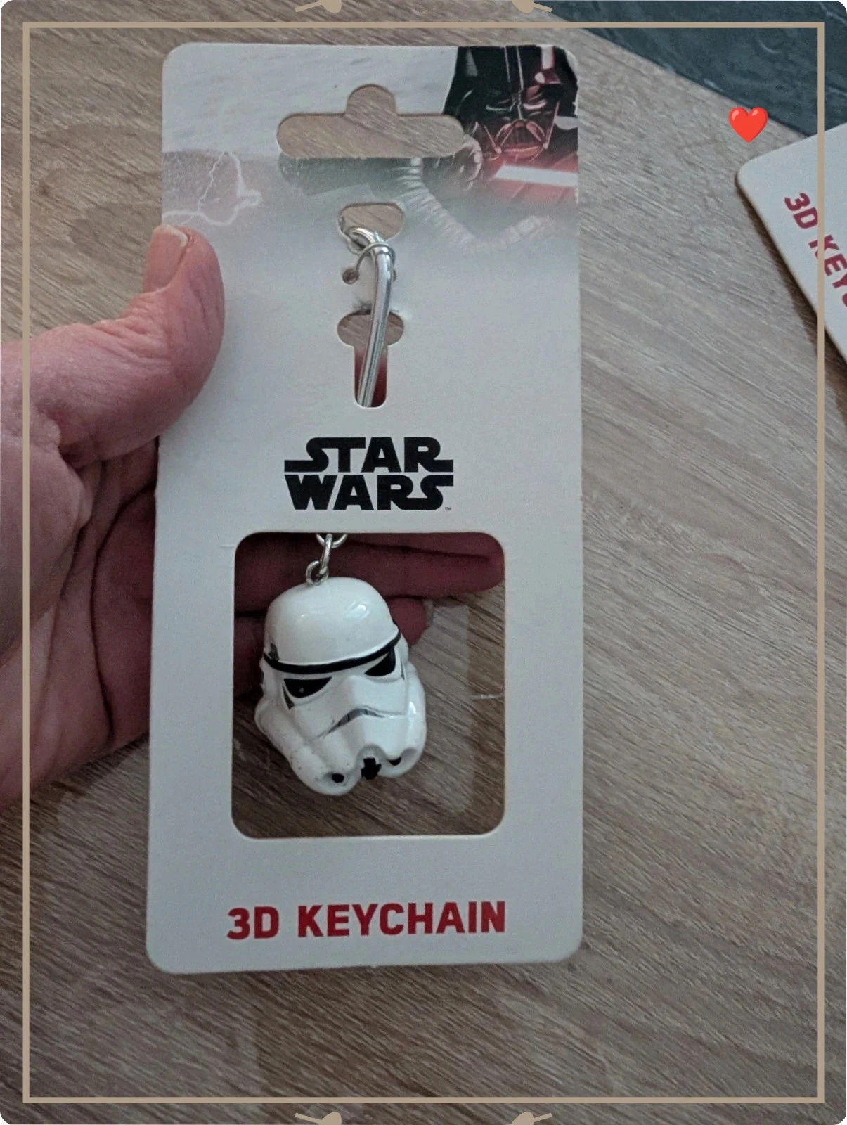 Porte-clés 3D Star Wars - Casque Stormtrooper (Neuf)